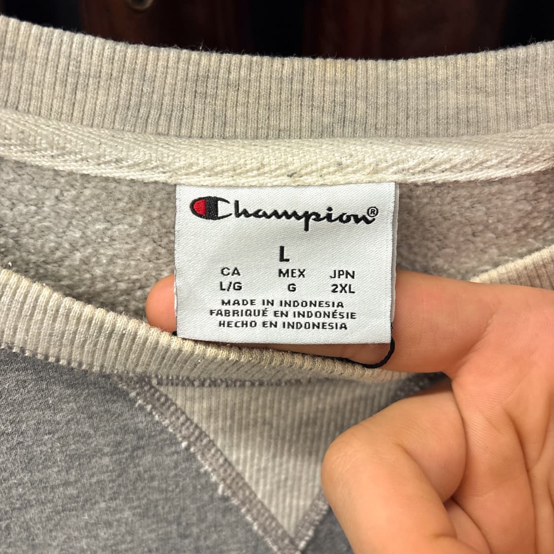 챔피온 오리지널스 디즈니랜드 투톤 링거 스웻셔츠 N1238 상품이미지8