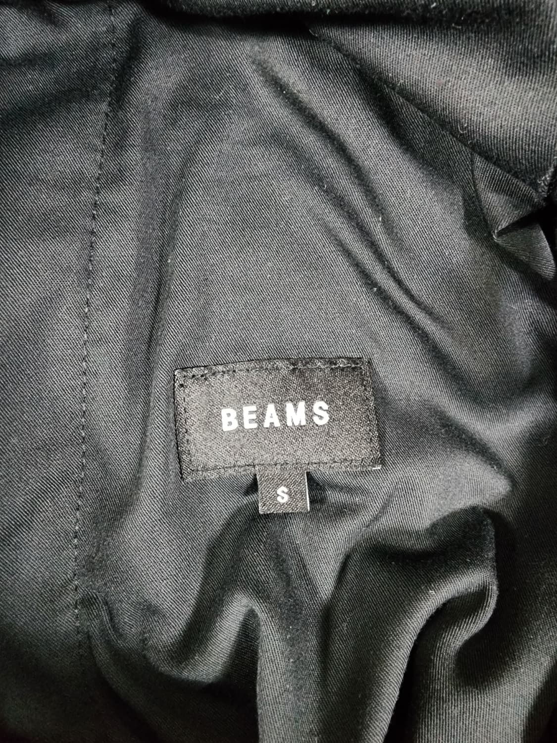 beams 빅 6 블랙 카고 와이드 팬츠 상품이미지3