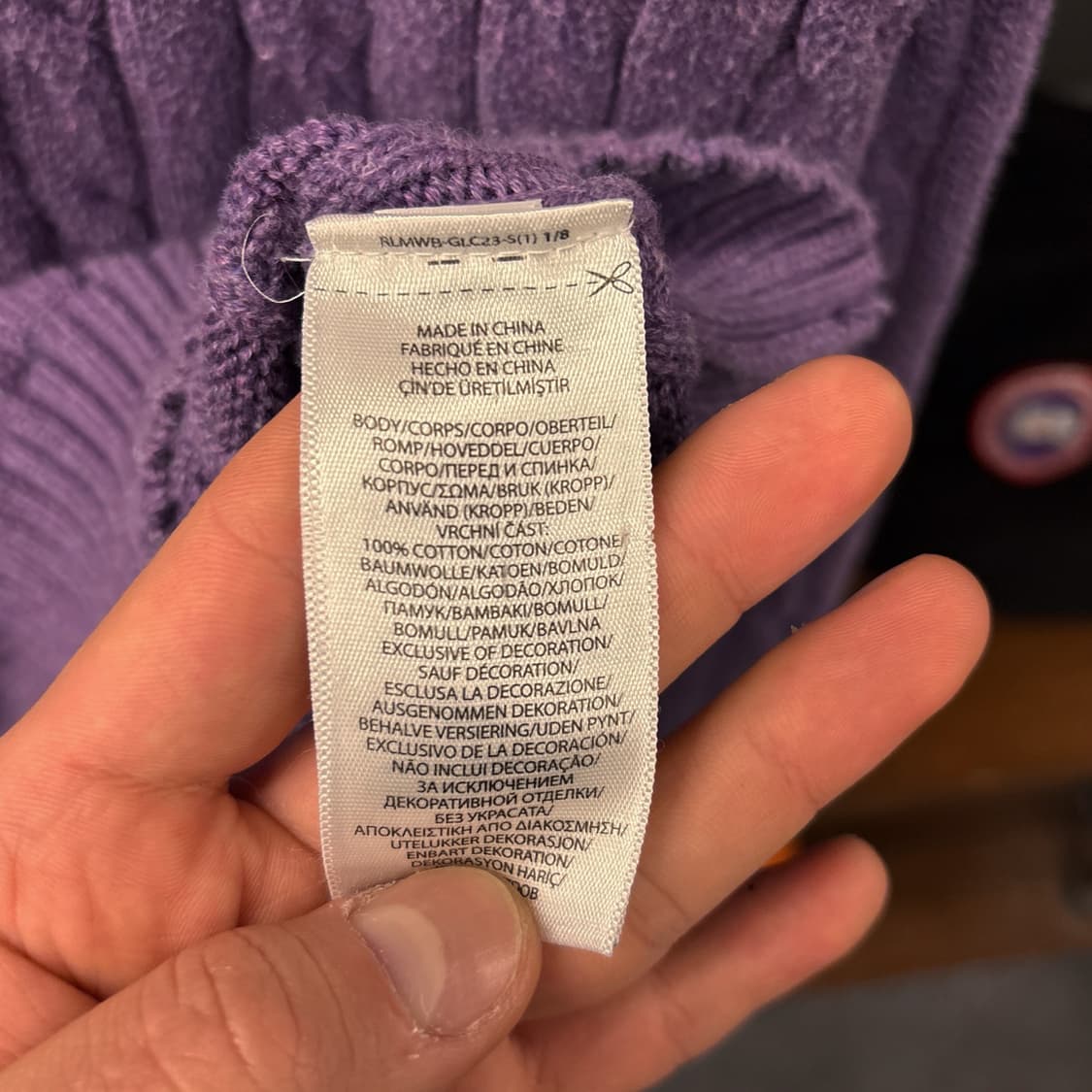 신형라벨 폴로 랄프로렌 크루넥 케이블 코튼니트 스웨터 보카시퍼플 N994 상품이미지8