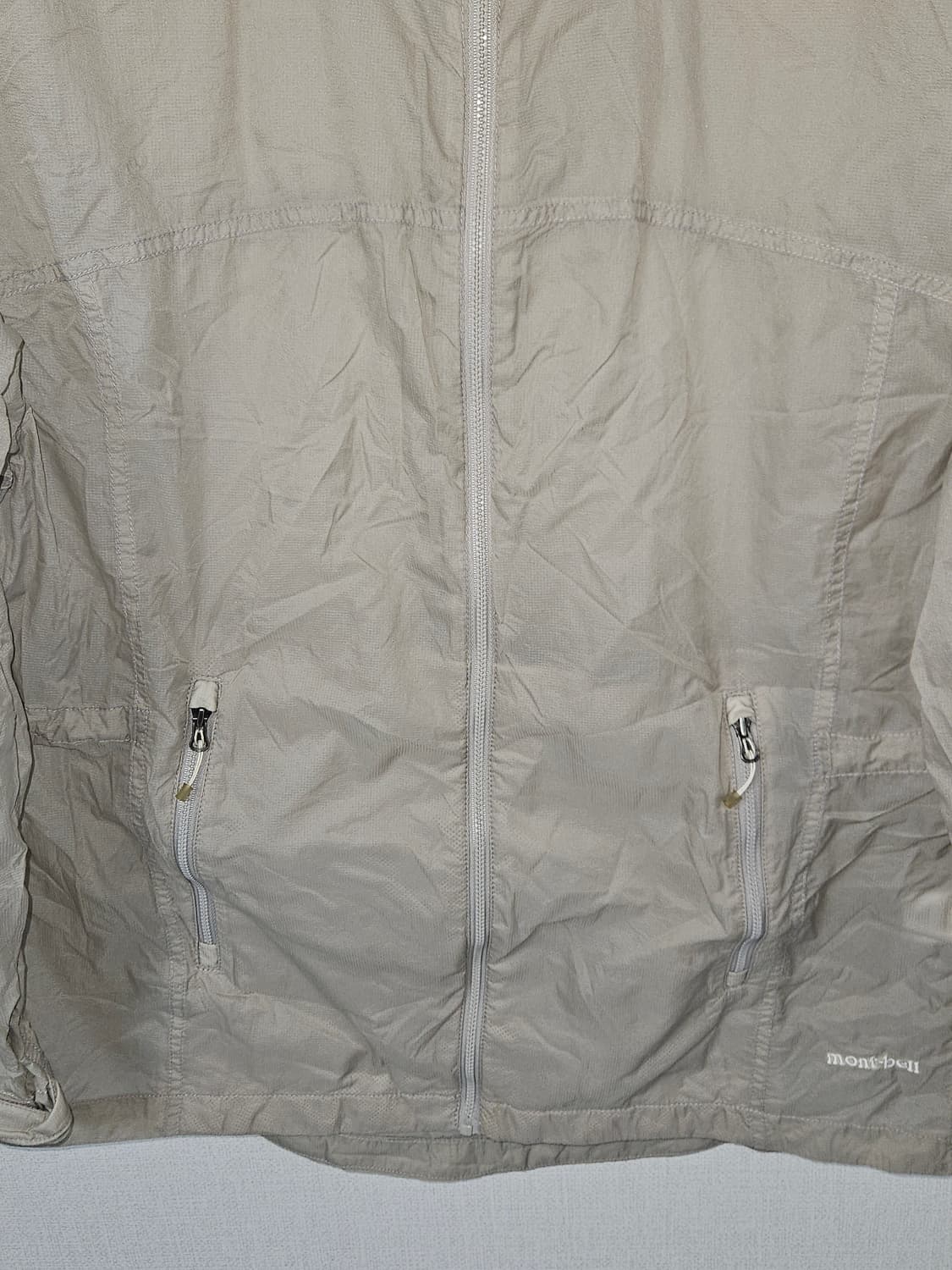 montbell 몽벨 경량 바람막이 스트링 자켓 베이지 M 95 상품이미지3