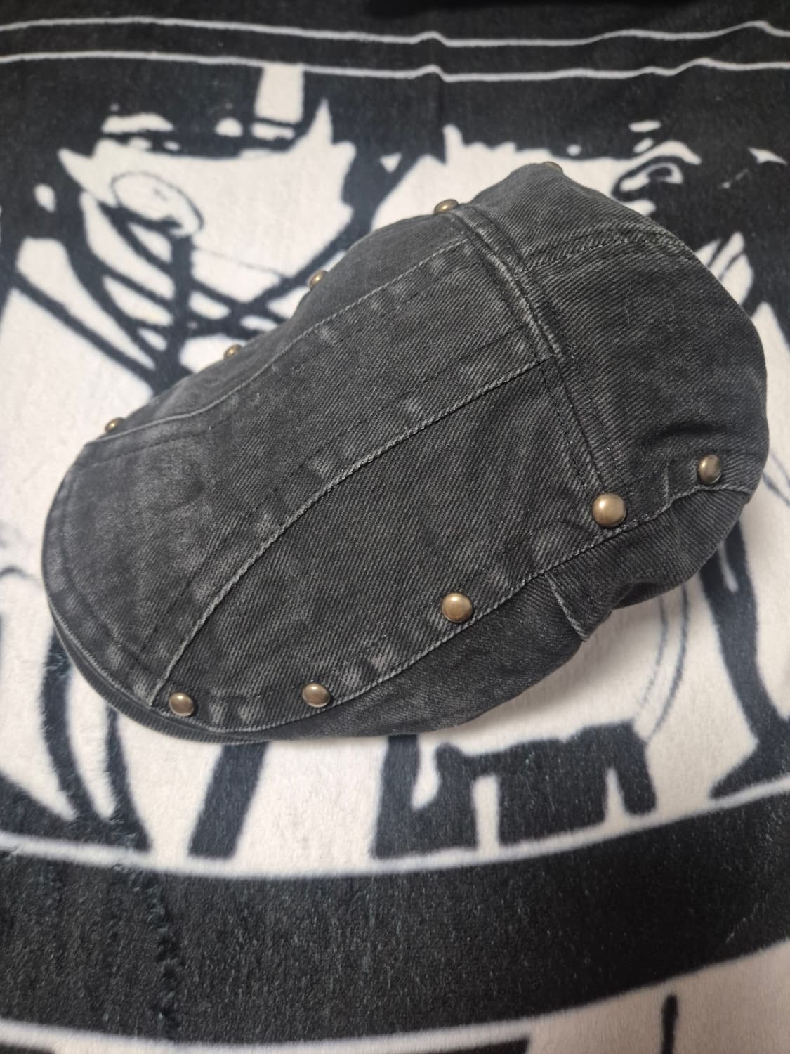 [레씨토] 스터드 워시드 헌팅캡 상품이미지2