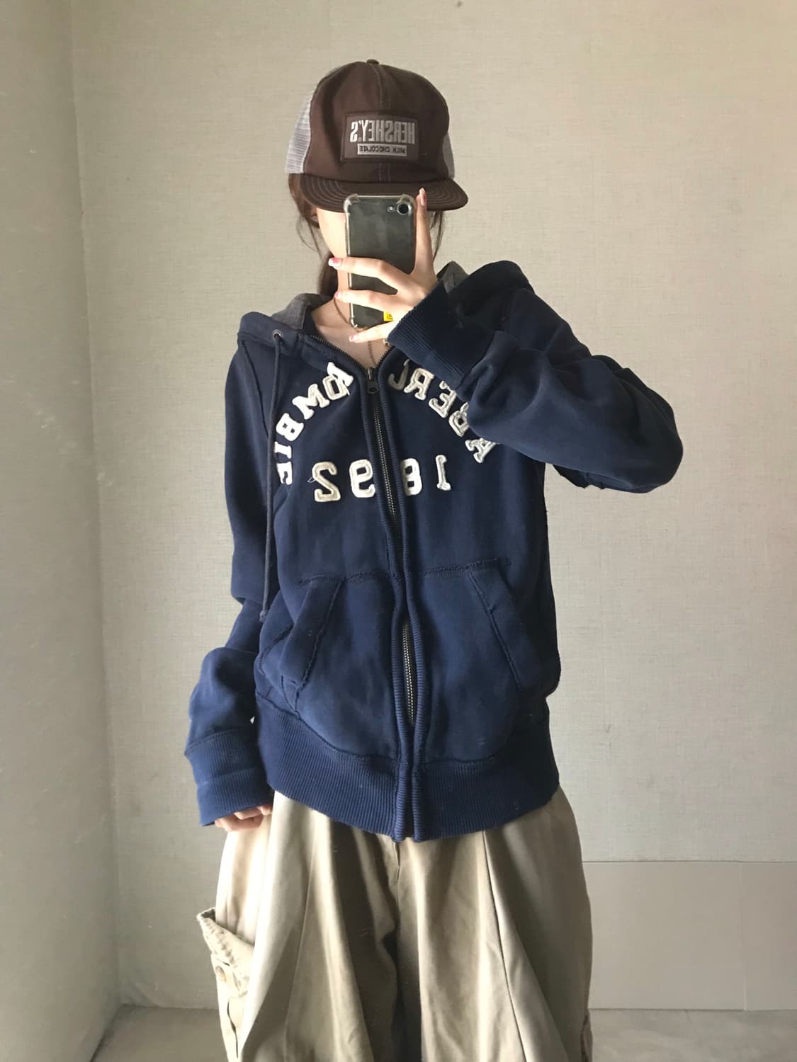 아베크롬비 네이비 후드집업 상품이미지5