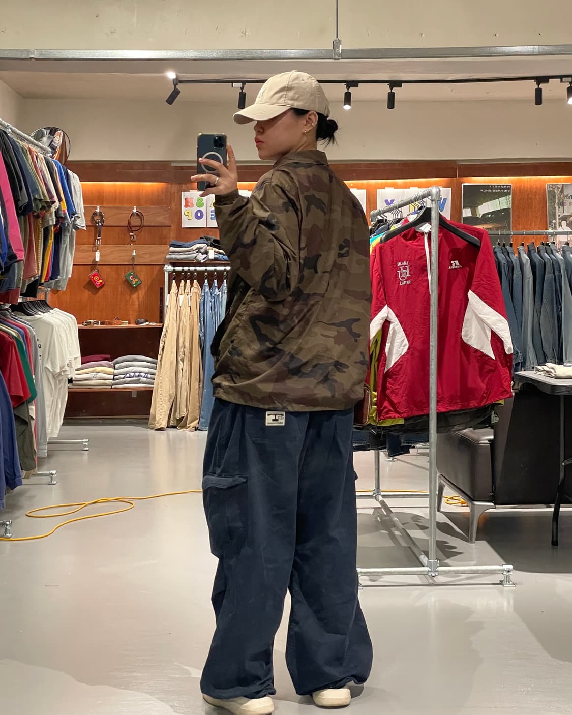 빈티지 카모플라주 코치 자켓 상품이미지4