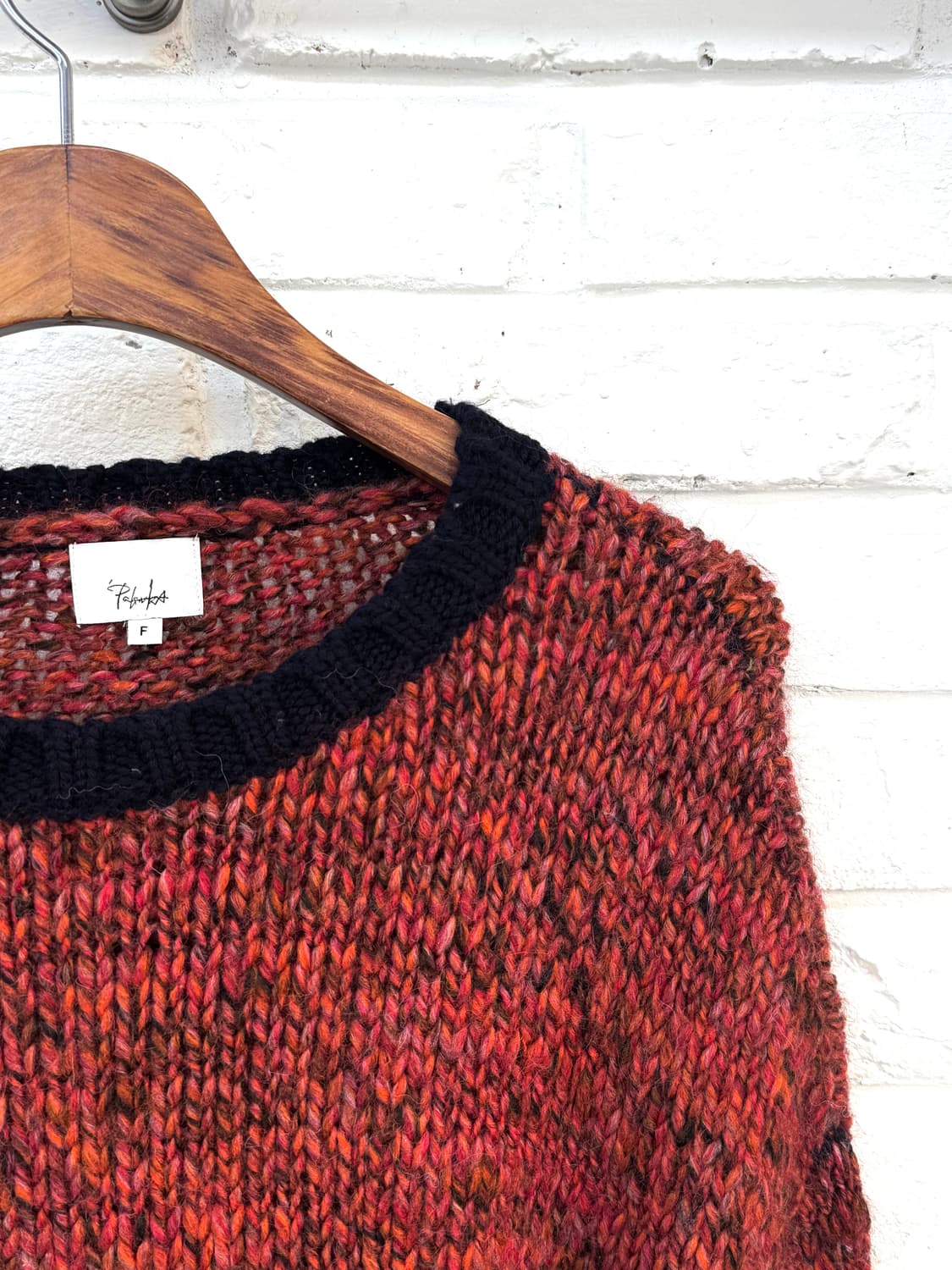 레드 오렌지 니트 상품이미지4