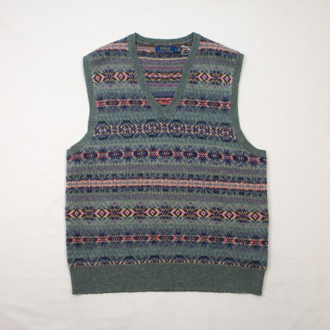폴로 랄프로렌 카멜 울 페어아일 니트 베스트 상품이미지2