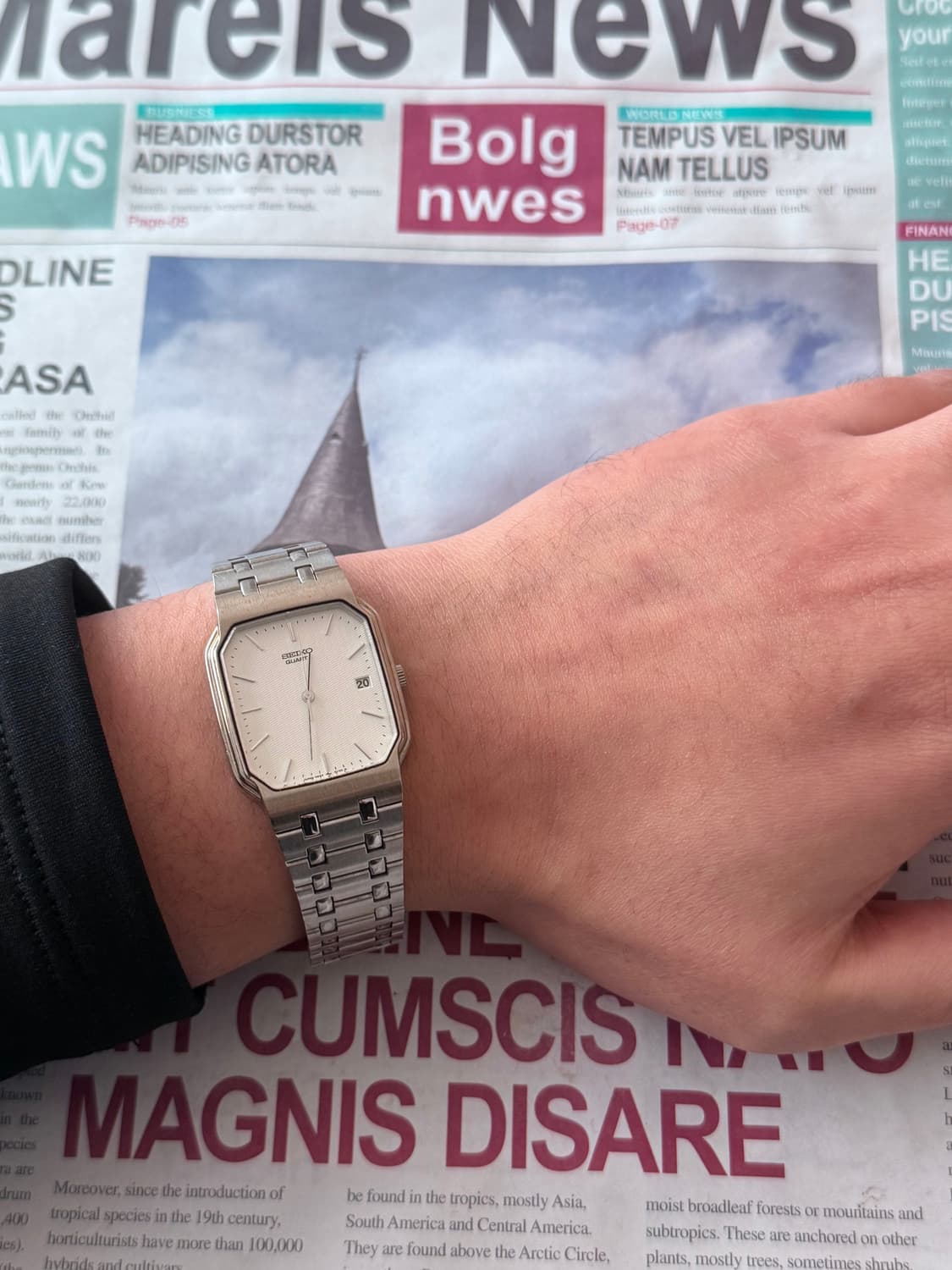 세이코 Seiko 쿼츠 스퀘어 상품이미지5