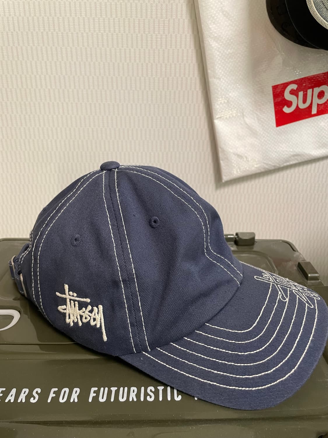 스투시 네이비 볼캡 상품이미지2