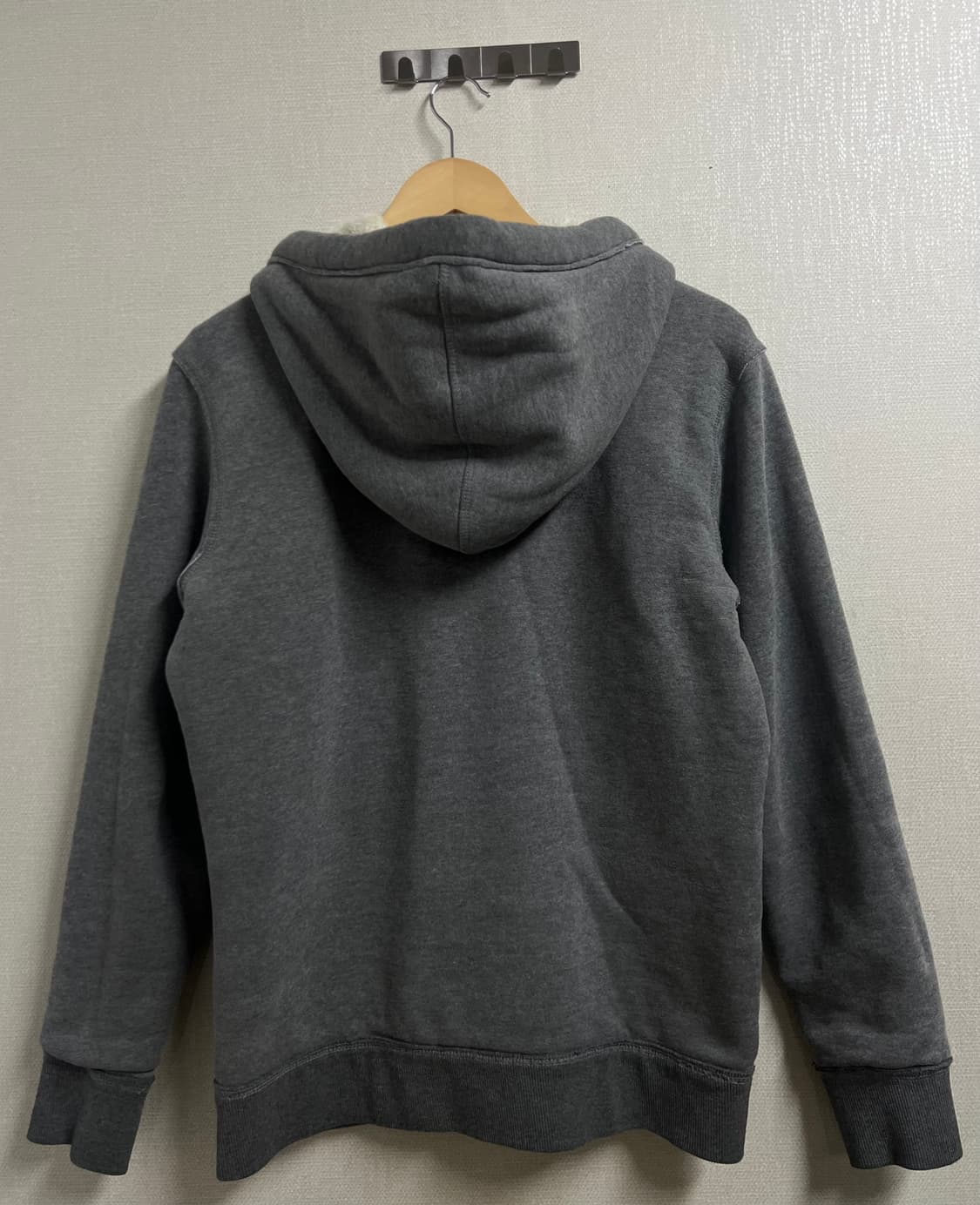 버커루 해골 빈티지 양털 후드집업 상품이미지2