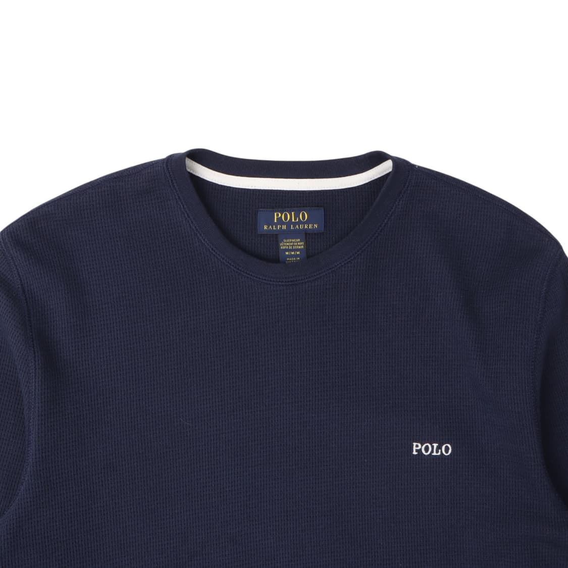 폴로 랄프로렌 네이비 로고 와플 롱슬리브 상품이미지2