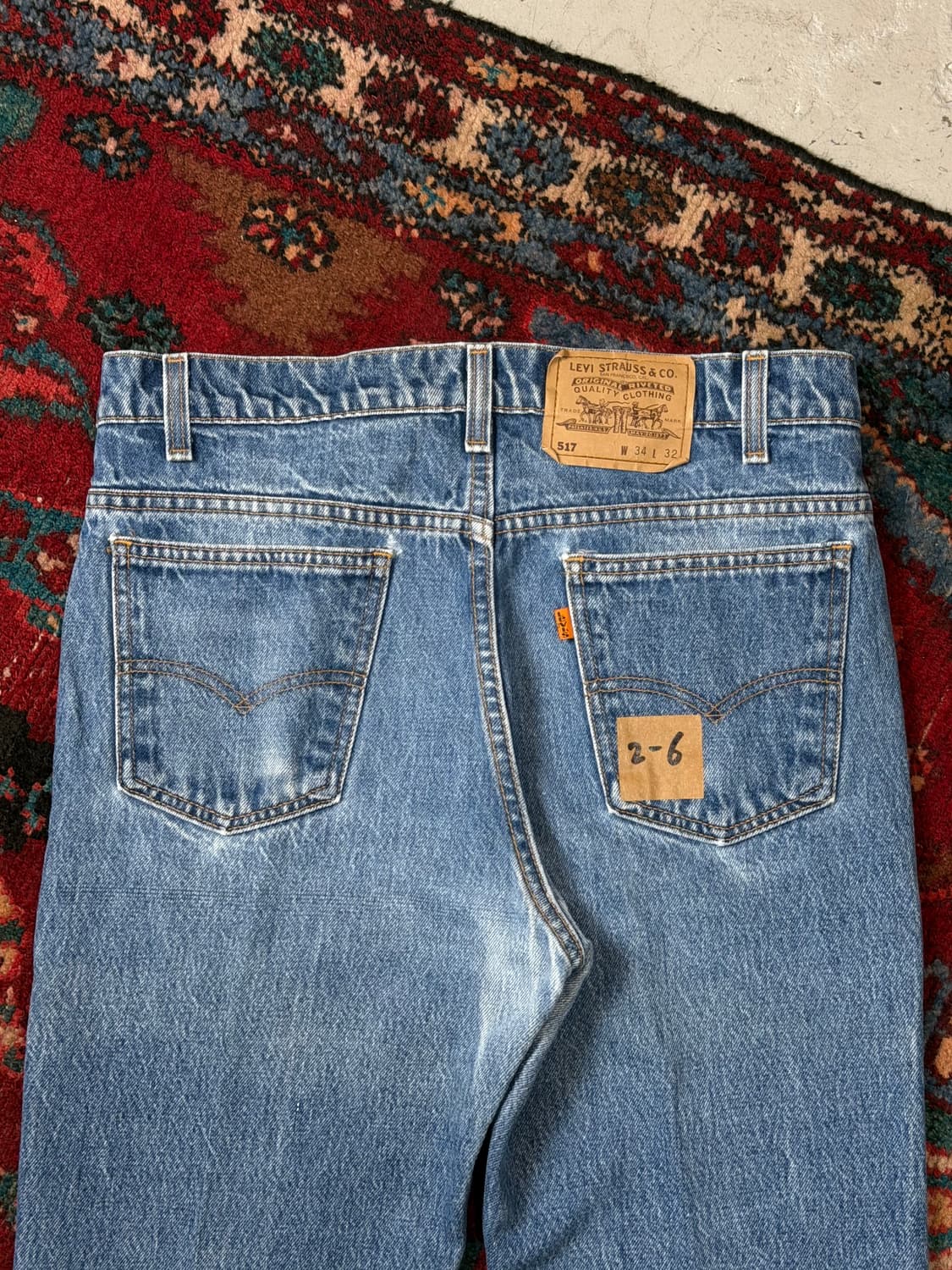 90’s USA 빈티지 리바이스 517 오렌지탭 부츠컷 리바이스 청바지 상품이미지6