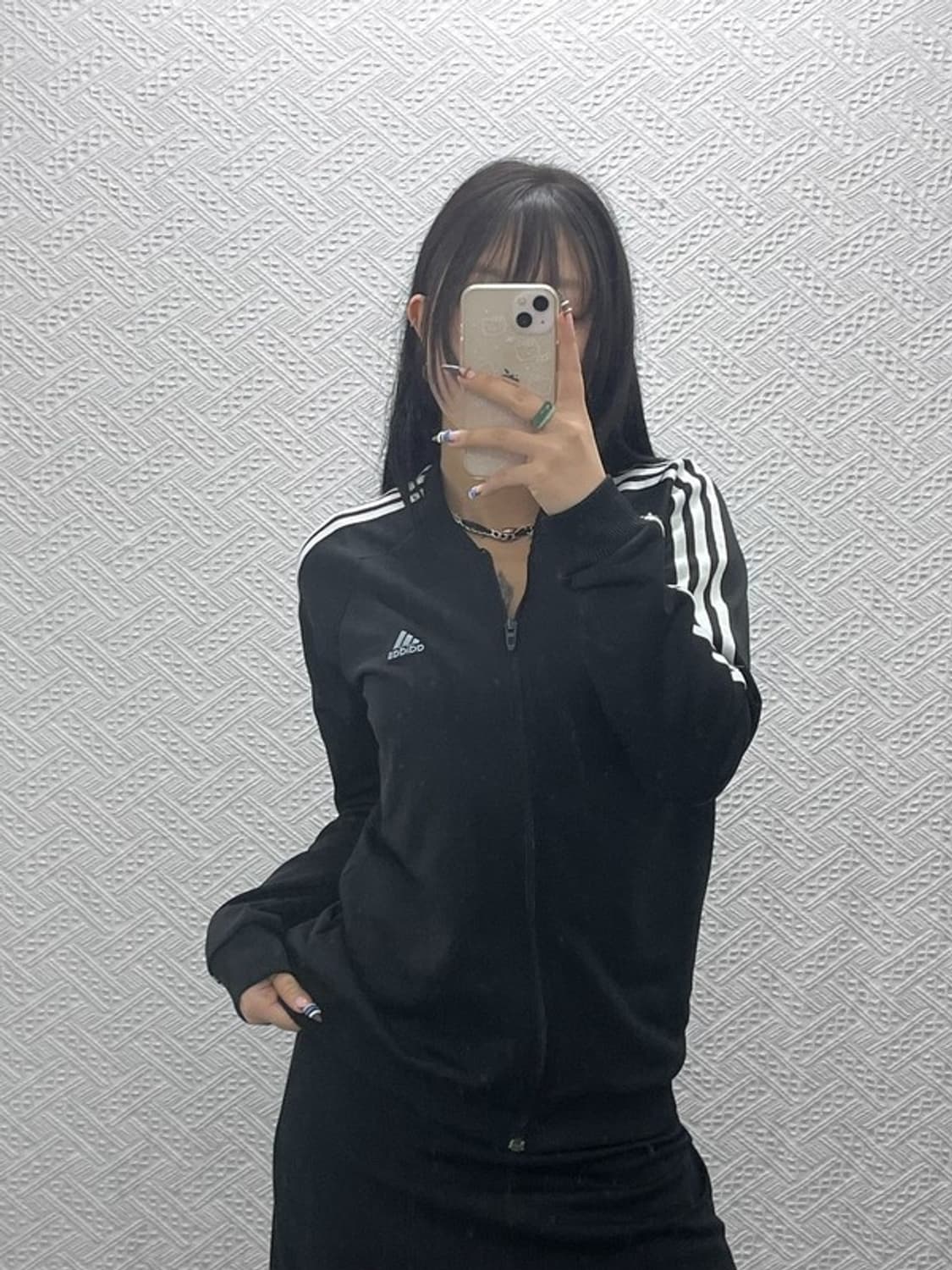 아디다스 Y2K 00's 키치 큐빅 스펠로고 져지 집업 XL C07741 상품이미지2