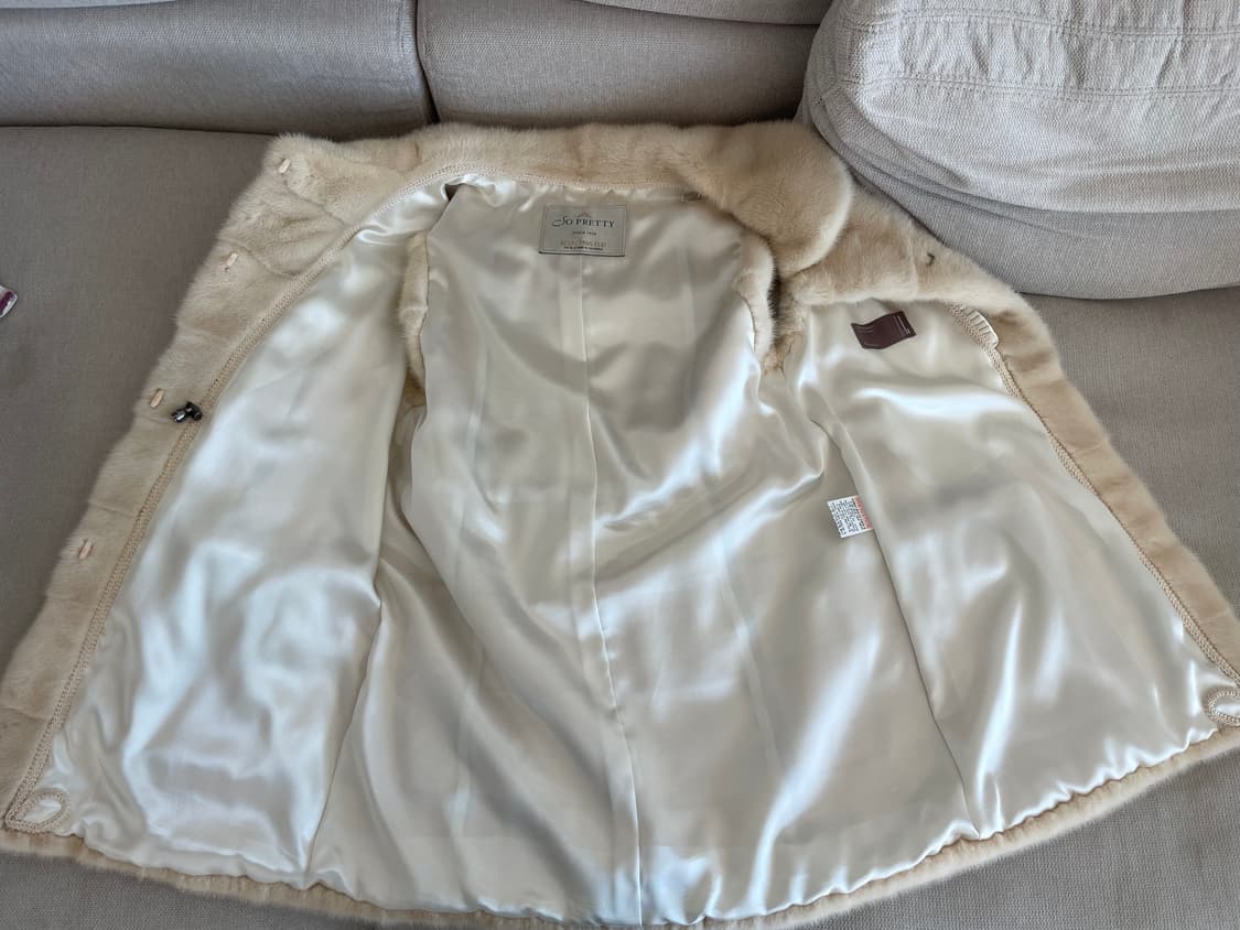 So Pretty (근화모피) 밍크 베스트 아이보리 상품이미지7