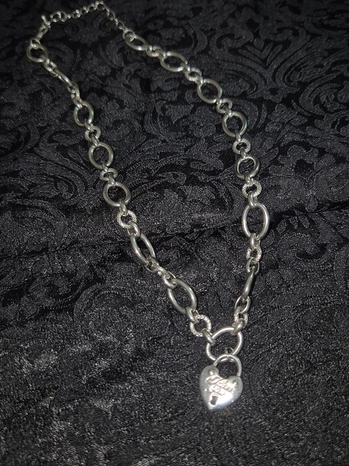 펑크 실버 빈티지 목걸이 2개 set 상품이미지2