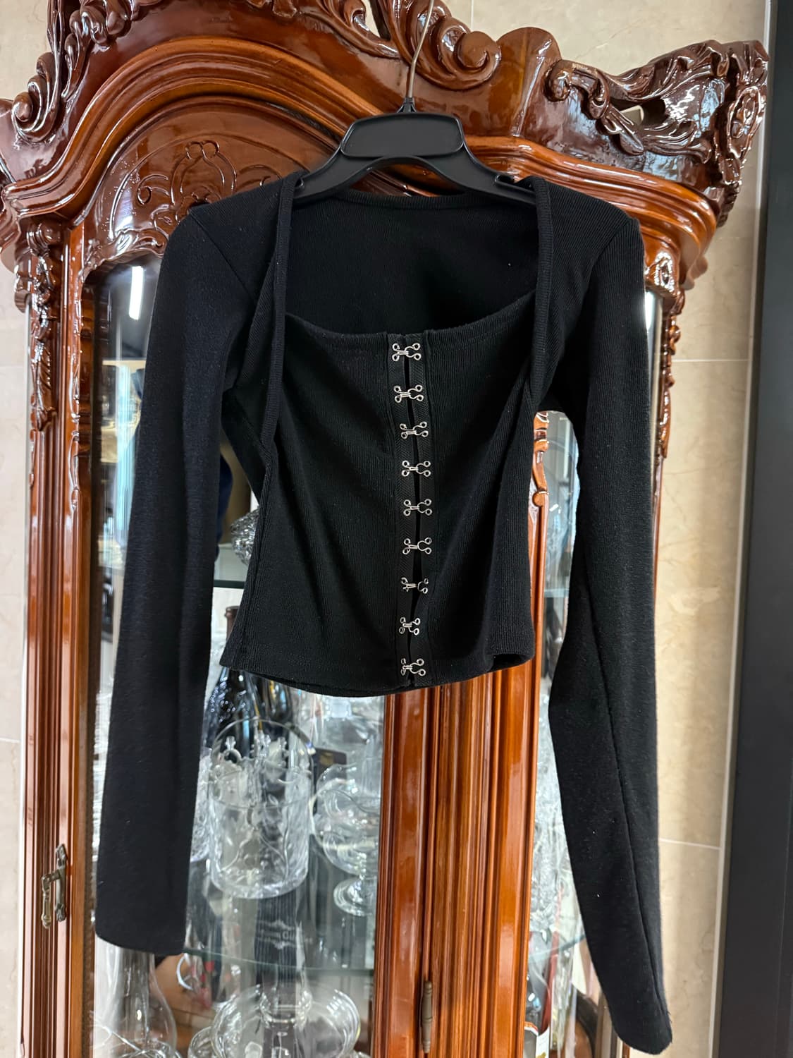 낫유어로즈 가디건 겸 긴팔티 상품이미지1