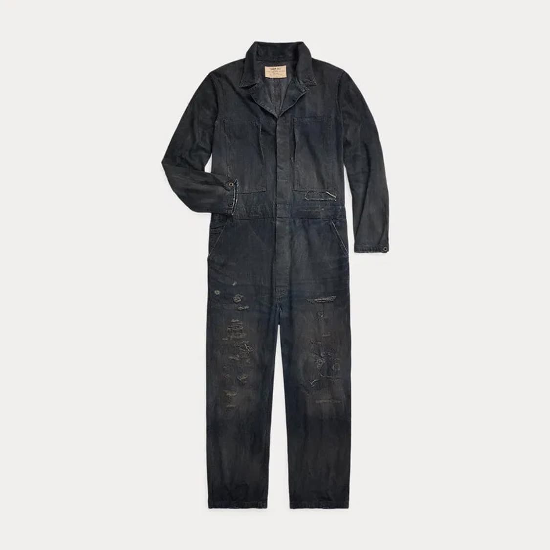 [L] RRL 더블알엘 디스 데님 커버올 점프수트 상품이미지2