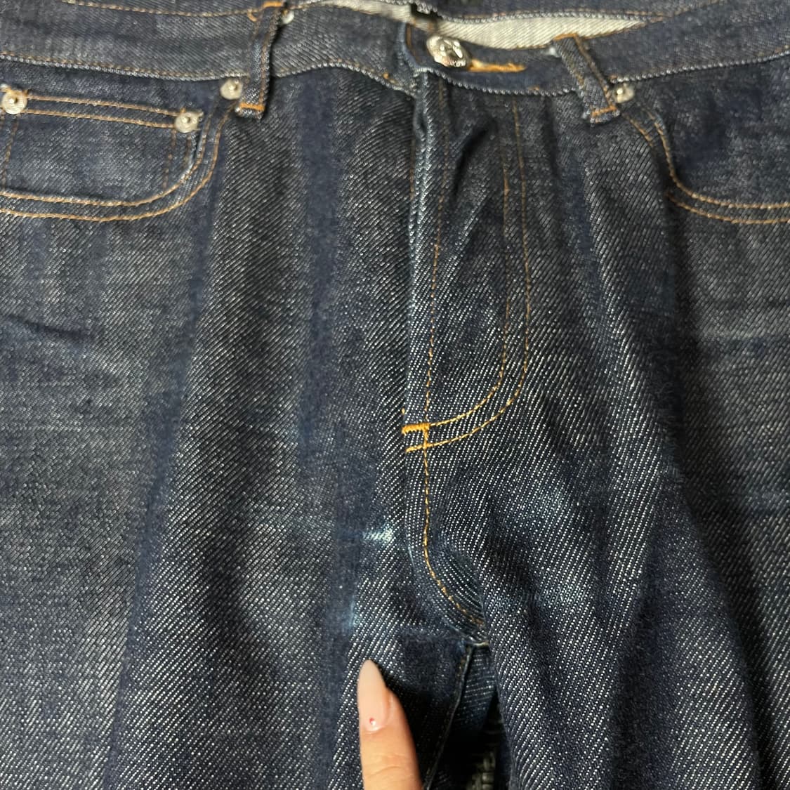 (29) A.P.C. 아페쎄 진청 버튼플라이 데님 팬츠 상품이미지3