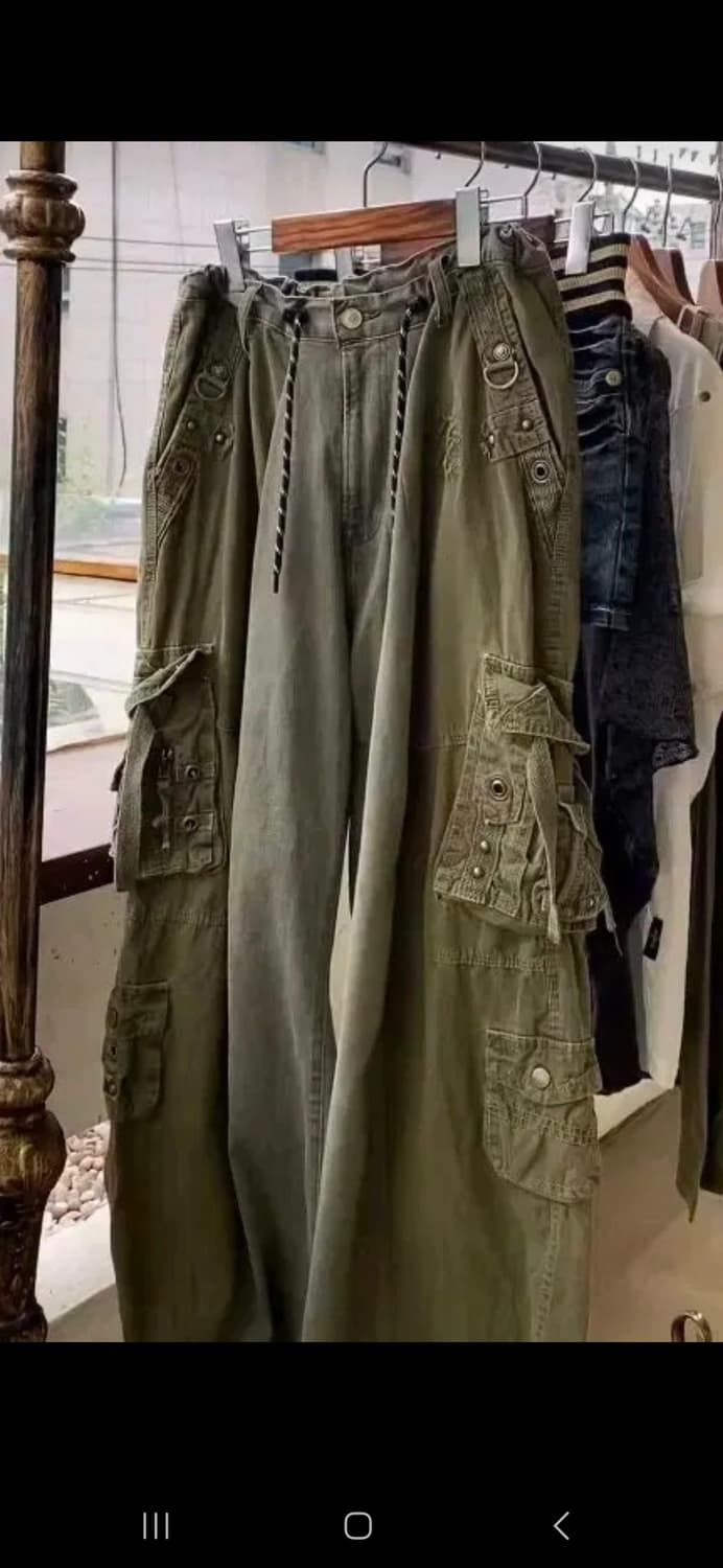 와이즈걸 커스텀팬츠 빈티지 카고바지  상품이미지2