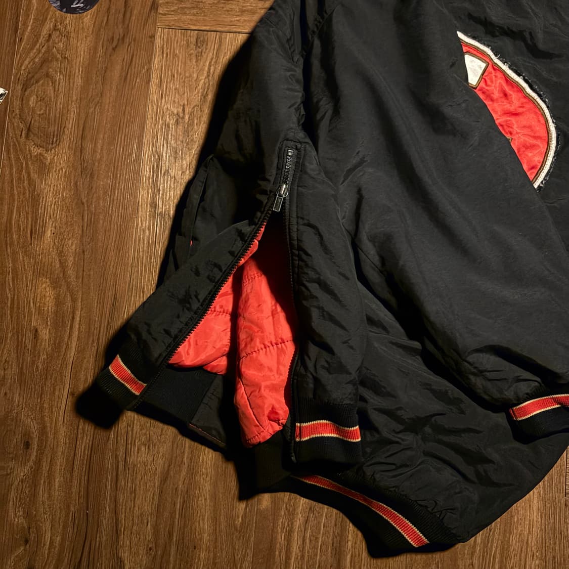 90S STARTER 49ERS HOODED JACKET XL 상품이미지4