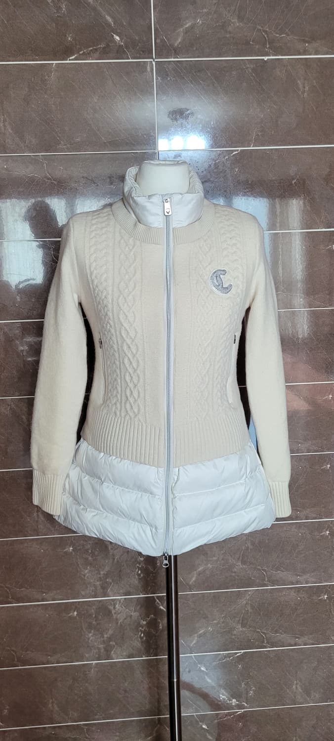 (여성55.S사이즈) 캘러웨이 골프 경량 니트 집업 상품이미지1