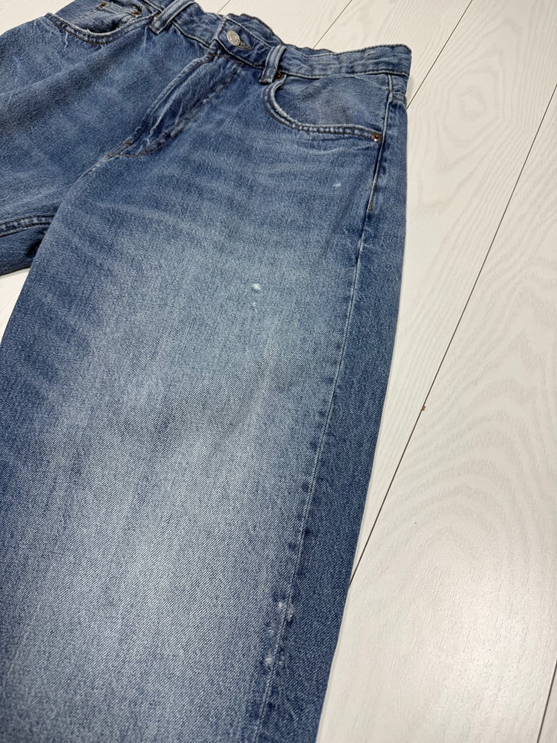 자라 루즈핏 와이드 데님팬츠 상품이미지7