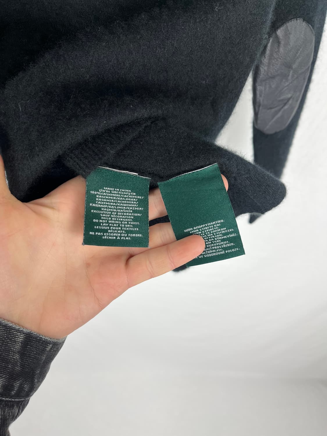 Polo Ralph Lauren 캐시미어 가죽패치 니트  상품이미지5