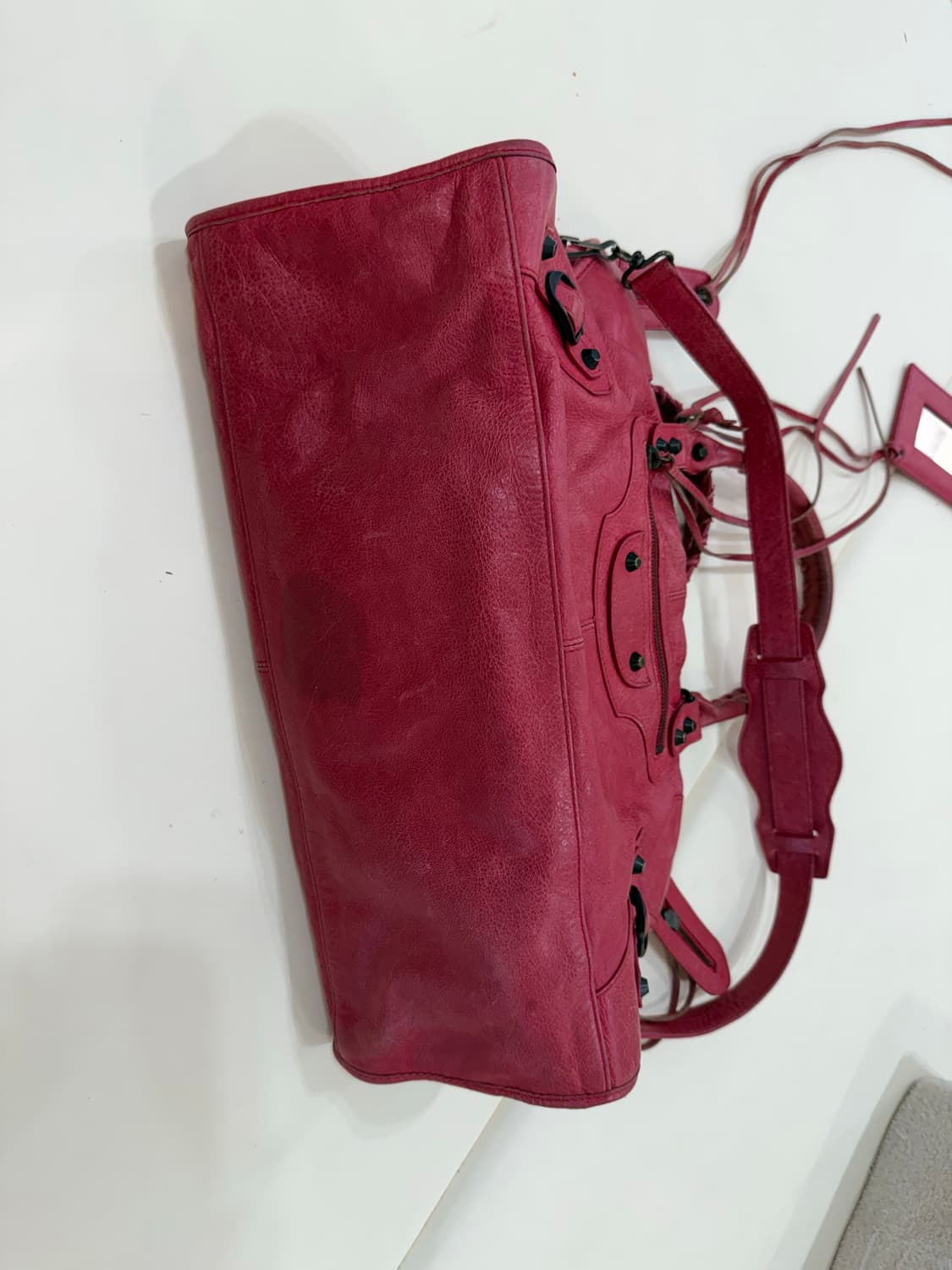 발렌시아가 시티 모터백 핑크  상품이미지4