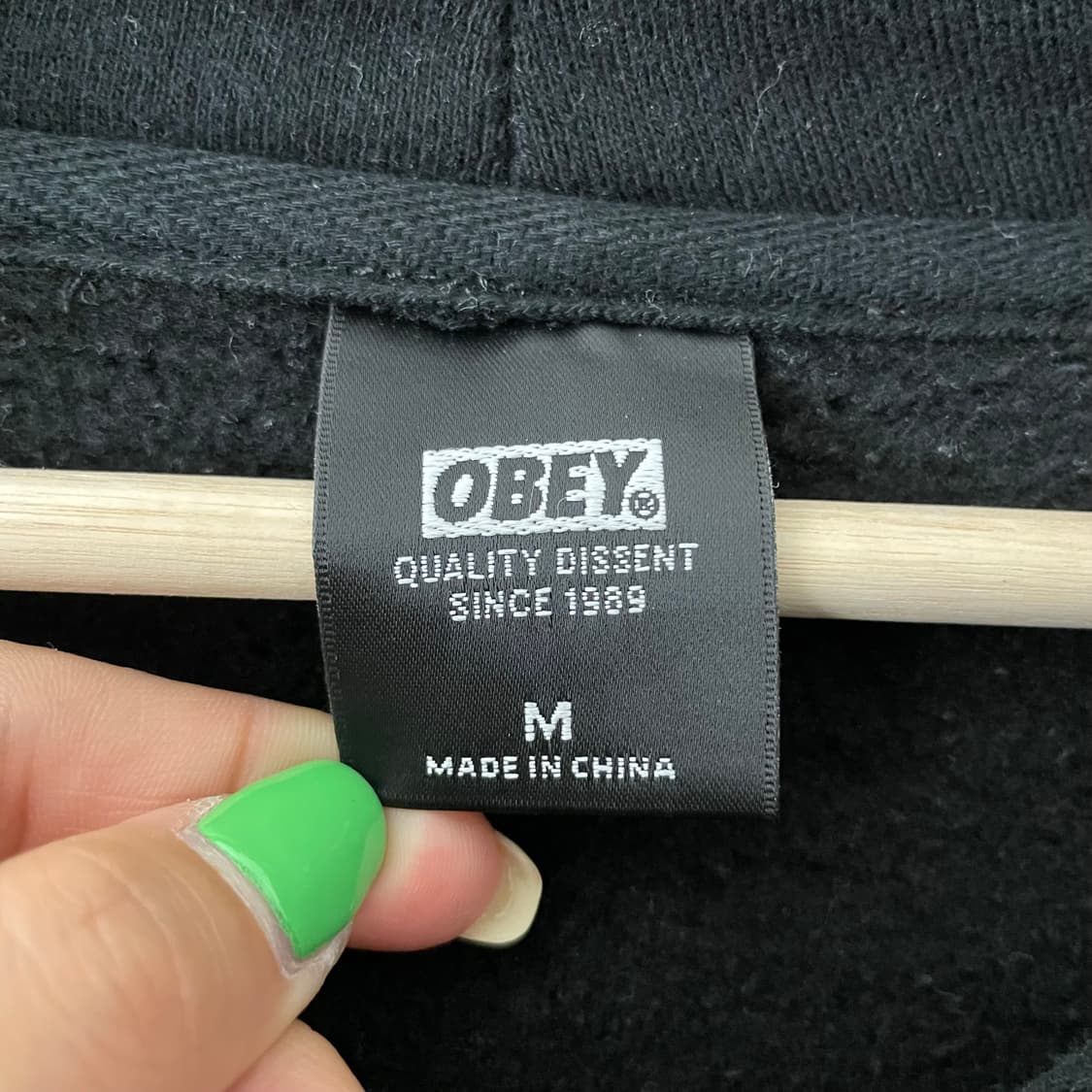 오베이 블랙 백 빅프린팅 후드 상품이미지7