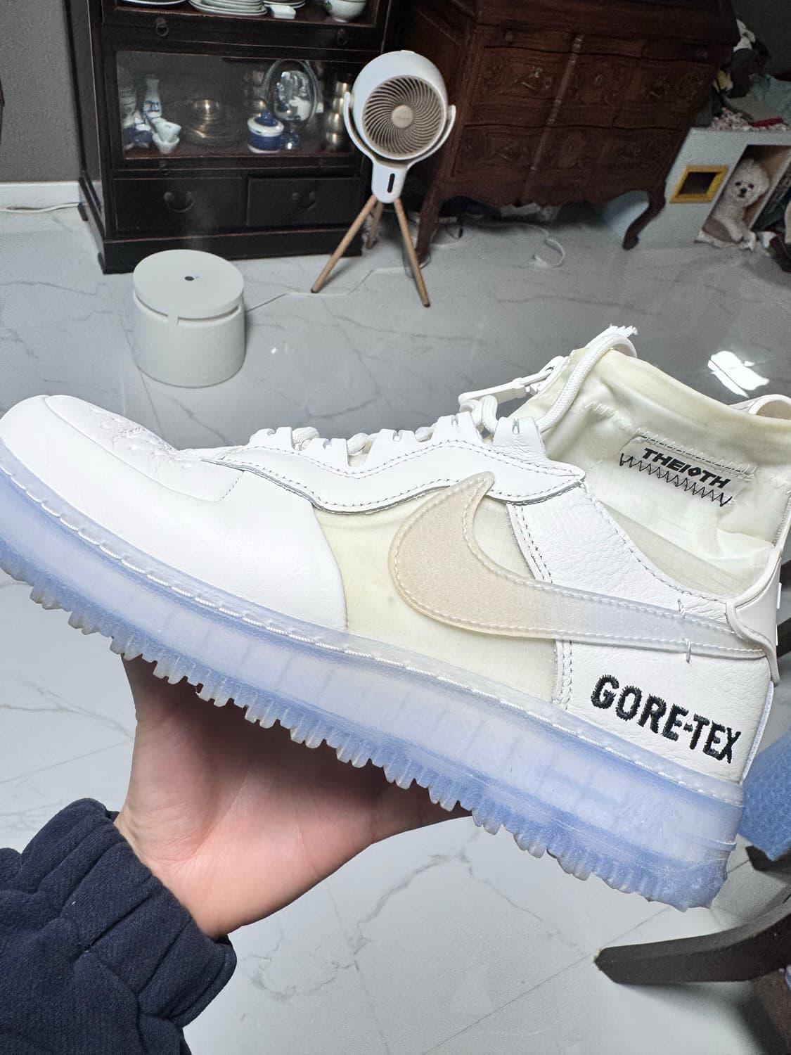 나이키 에어포스1 하이윈터 고어텍스 화이트 255 상품이미지4