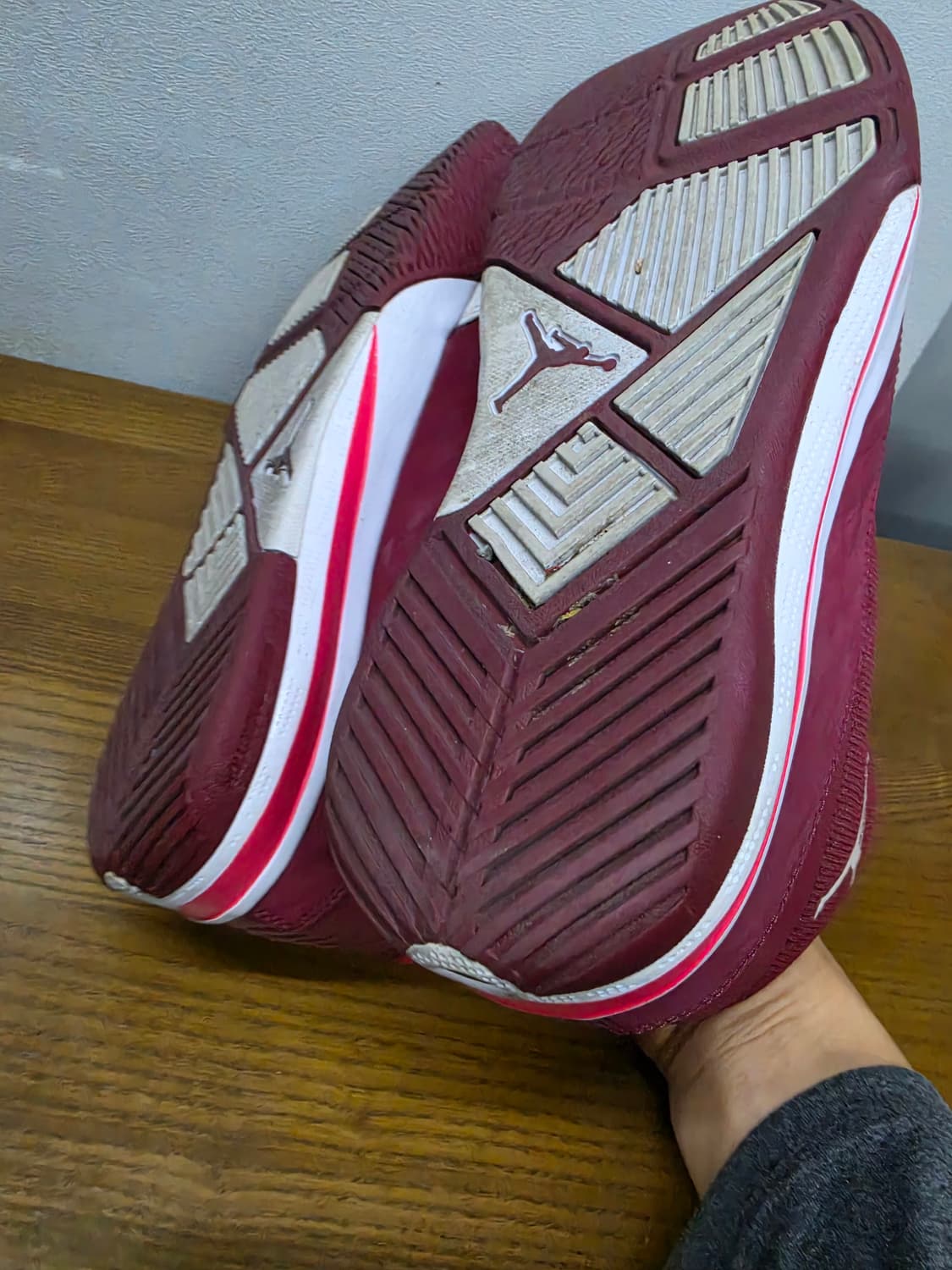 조던 B'O 농구화 버건디/화이트 상품이미지9