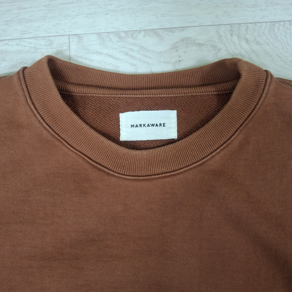 [2] 마카웨어 휴지 스웻 셔츠 피치 베이지 markaware 상품이미지3