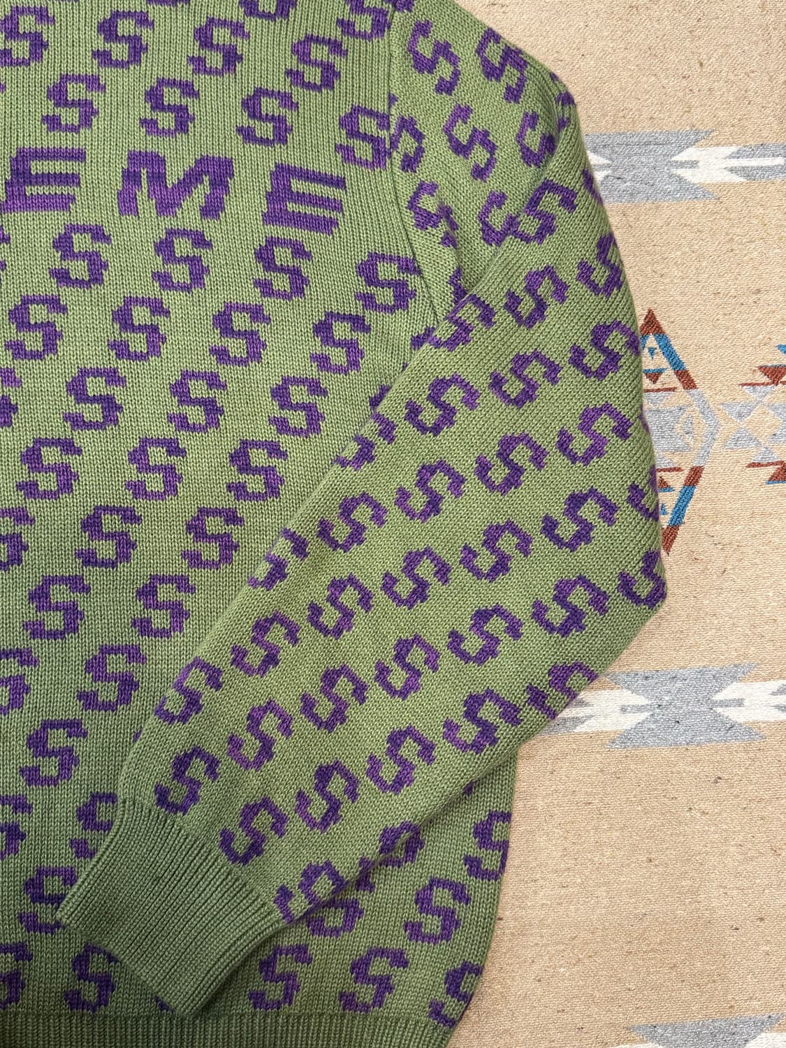 [L] 슈프림 S리핏 스웨터 올리브 상품이미지4