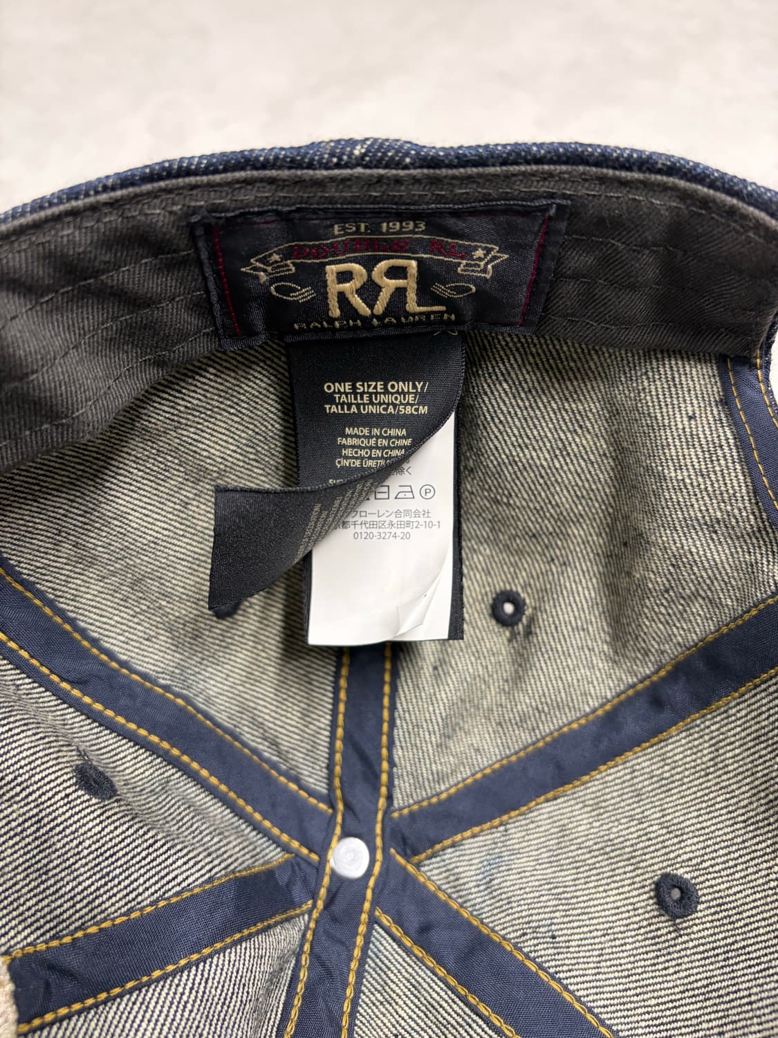 더블알엘 RRL 윙로고  데님 볼캡 상품이미지2