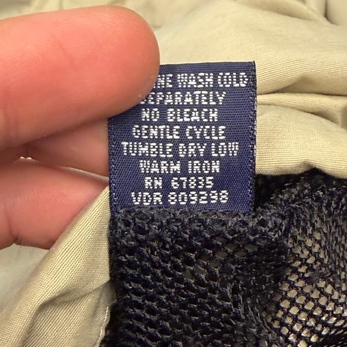 90s 폴로 스포츠 빈티지 베이지 후드 자켓 XL 상품이미지8