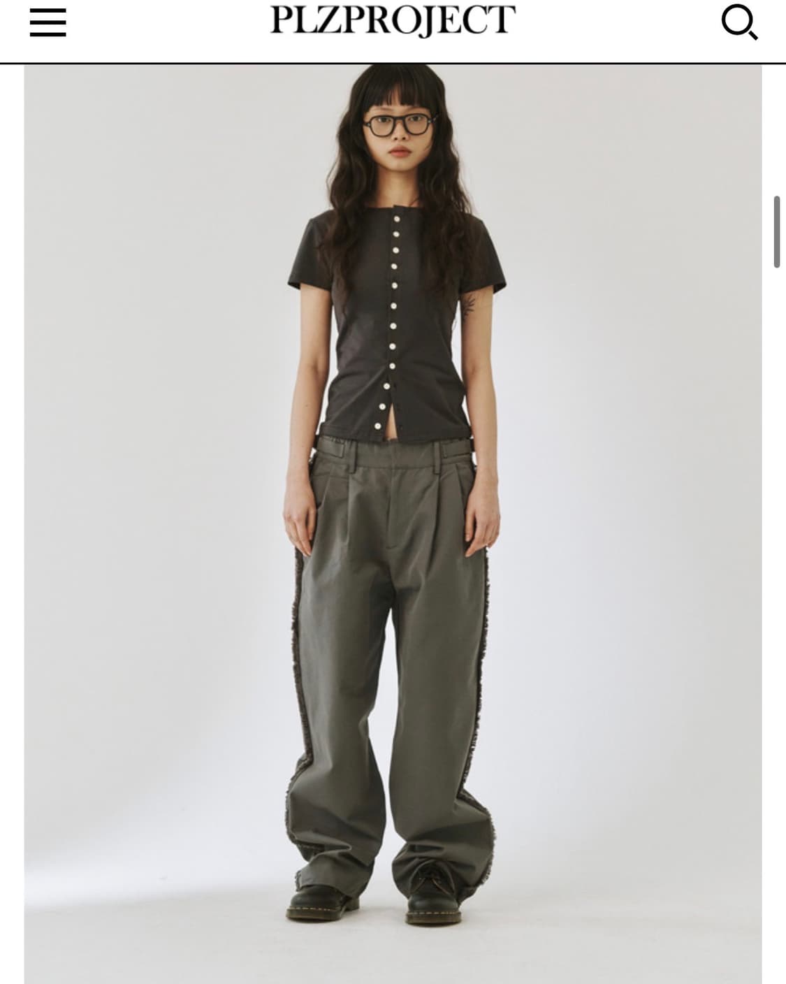 플리즈프로젝트 DESTROYED TROUSERS, CHARCOAL  상품이미지1