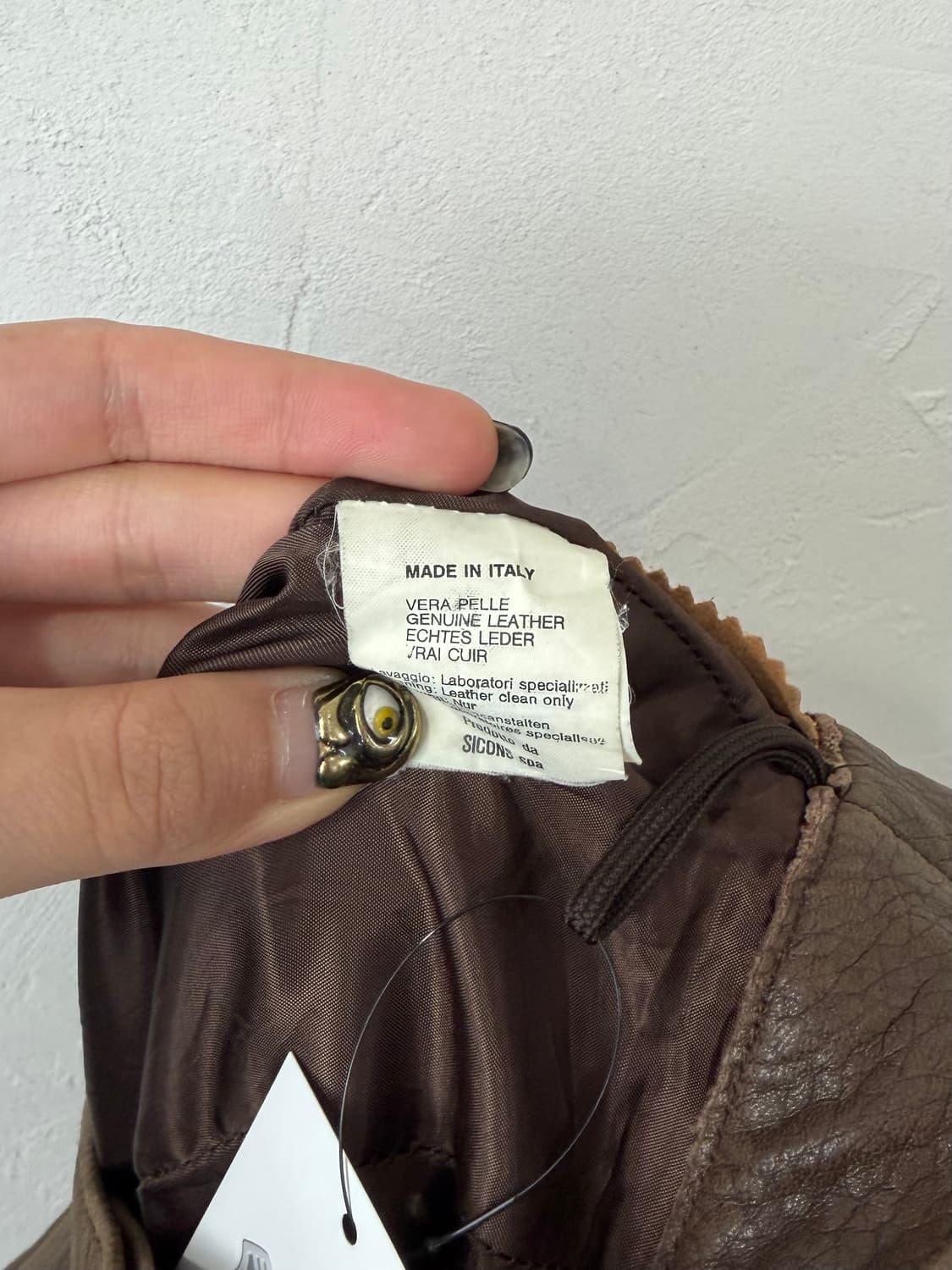 90s 발렌티노 레더 스커트 상품이미지7