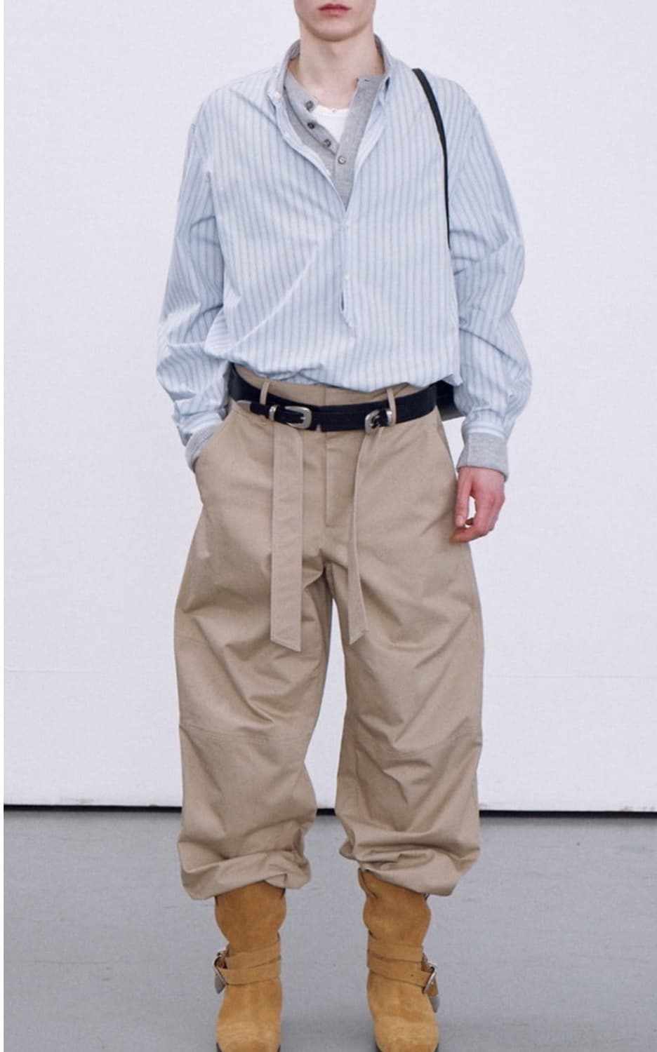 렉토/ Greige cotton worker pants/L 상품이미지2