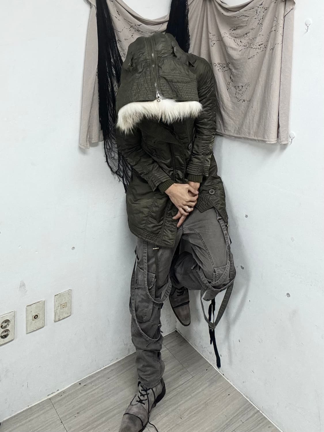 [2000s G.O.A] Archive White Raccoon Fur 상품이미지10