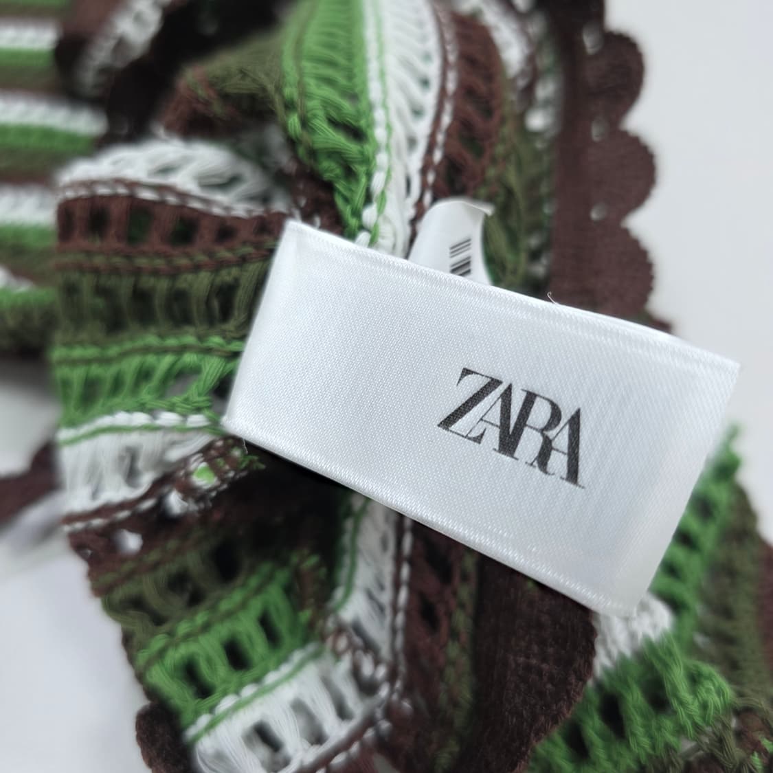 zara 자라빈티지)말차초코갸루 크로셰 모리걸 니트여름시스루휴양지반바지 상품이미지3