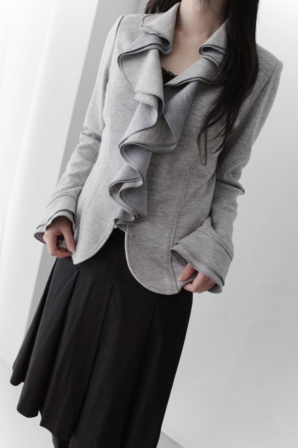 naracamiche) frill cardigun jacket 상품이미지7