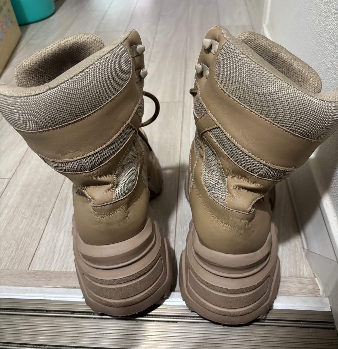 yeel PLATFORM BOOTS SNEAKERS BEIGE  상품이미지4