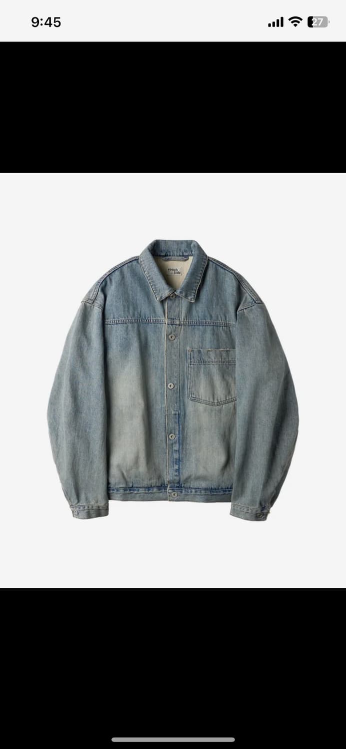 러프사이드 드레이프 데님자켓 상품이미지2