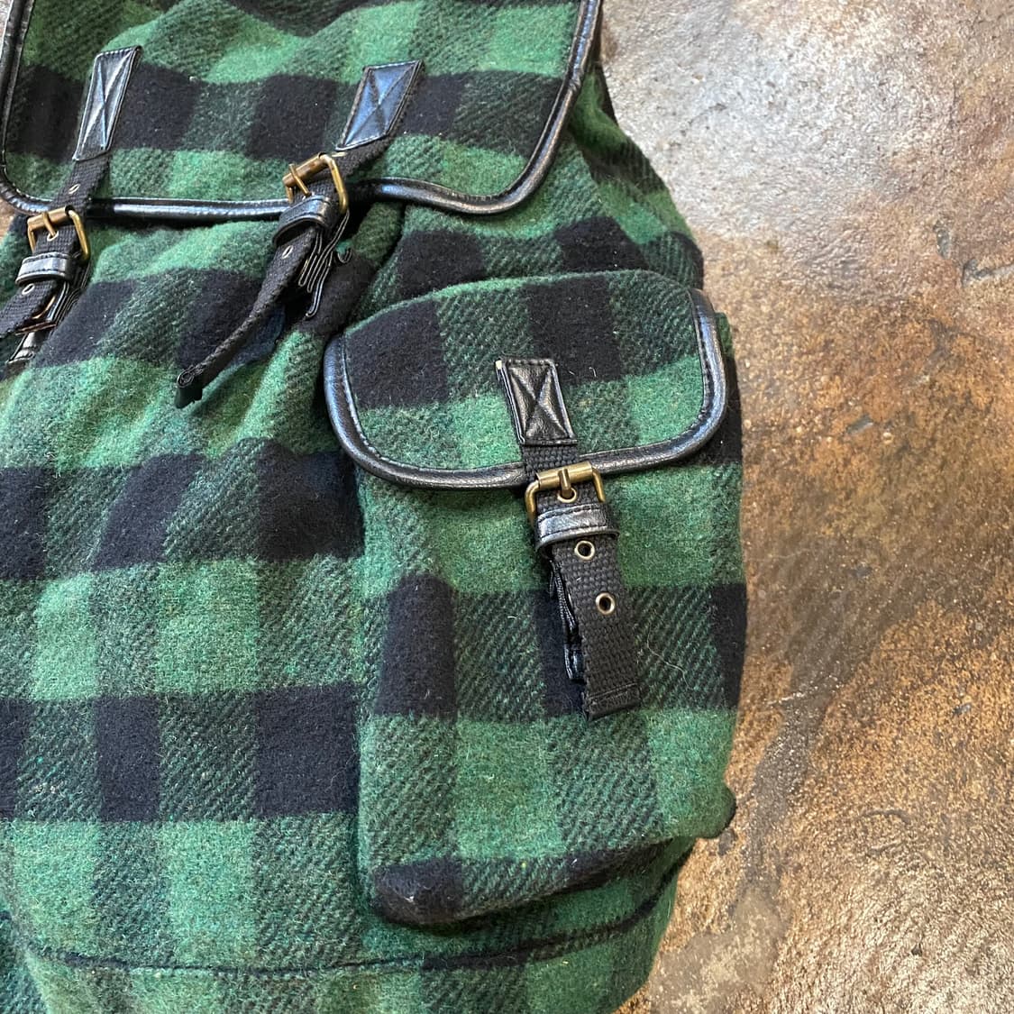 빔즈 체크 백팩 상품이미지5