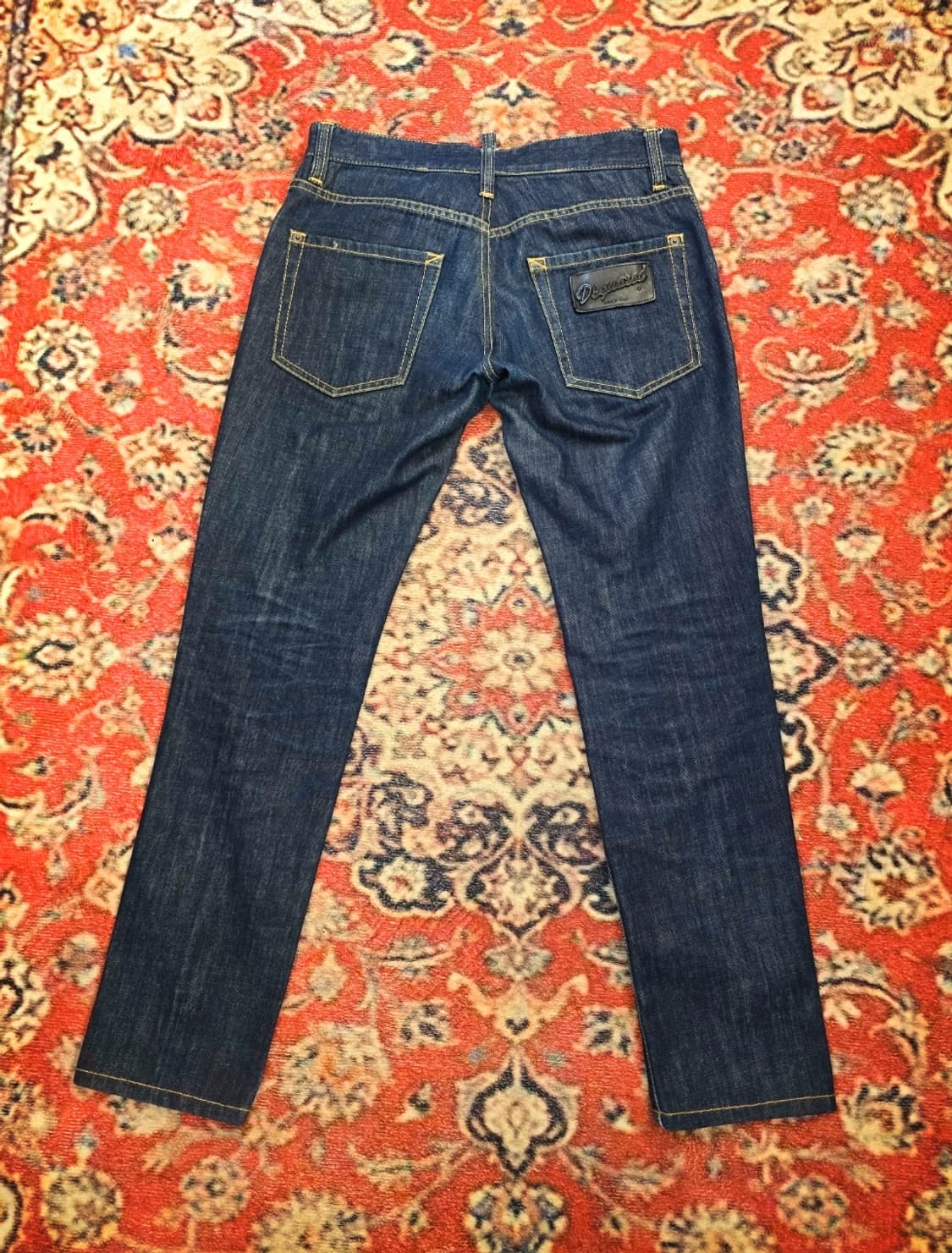 디스퀘어드2(Dsquared2)슬림핏 쿨가이 생지 데님 팬츠: 상품이미지2