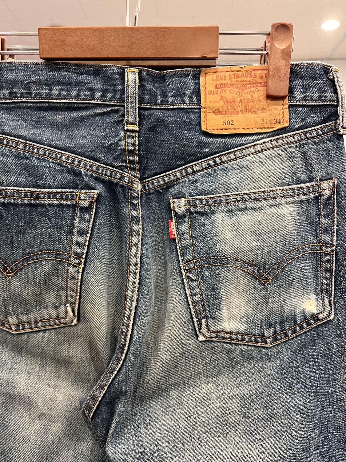 90s Levis 리바이스 502xx 셀비지 데님 팬츠 (Japan) 상품이미지6