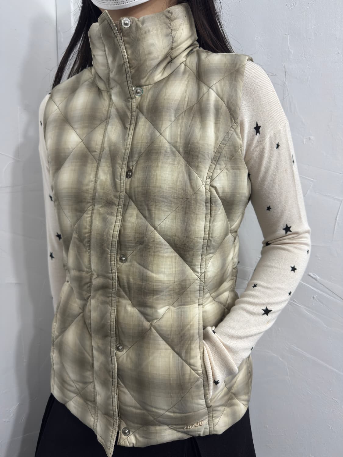eddie bauer check vest padding 상품이미지4