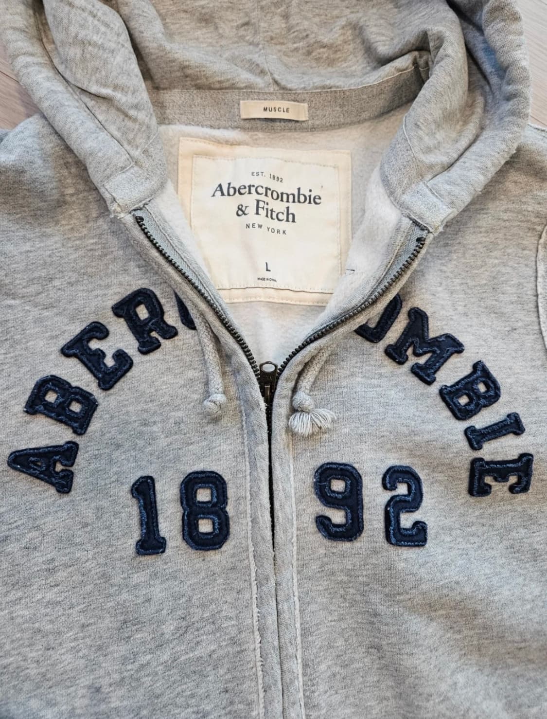 아베크롬비 그레이 후드집업 상품이미지2
