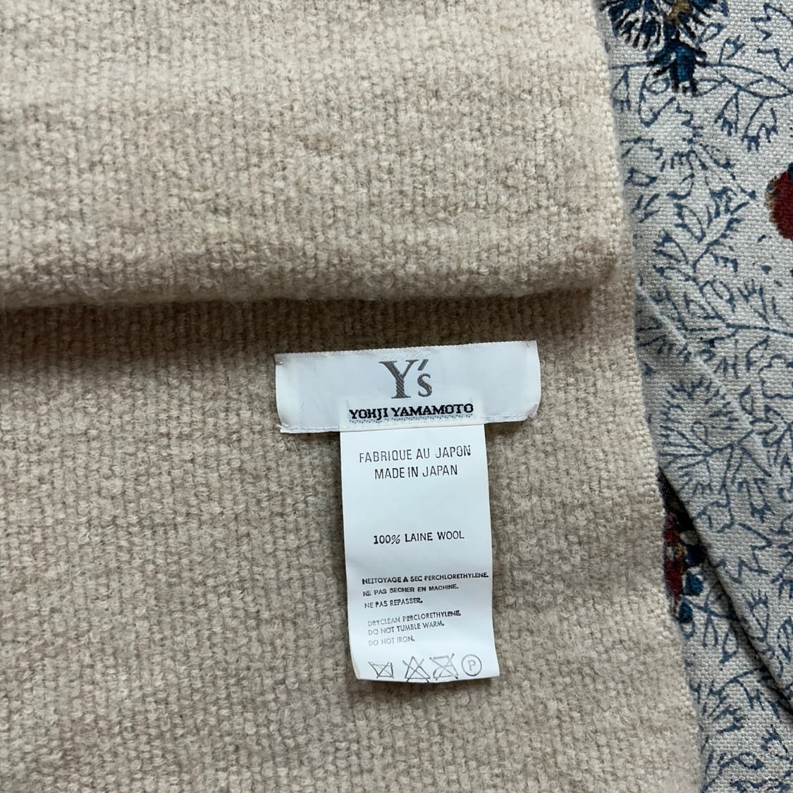 요지 야마모토 Ys 울 프린지 머플러 상품이미지3