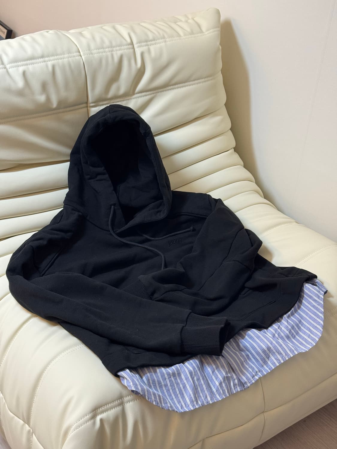 준지 레이어드 후드 상품이미지1