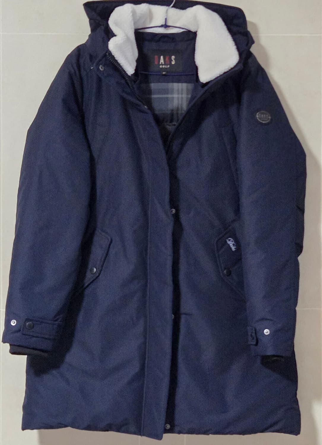 95) DAKS 닥스 골프 다운 롱패딩 골프웨어 네이비 택포 상품이미지2