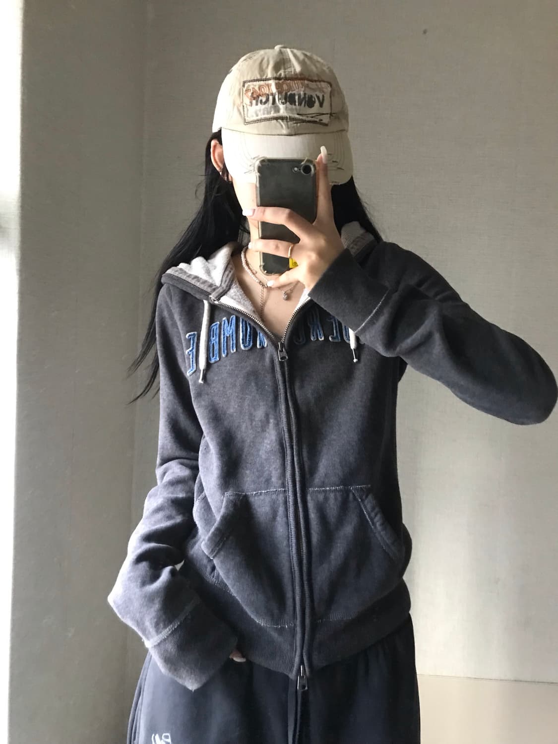 아베크롬비 그레이 투웨이 후드집업 상품이미지1